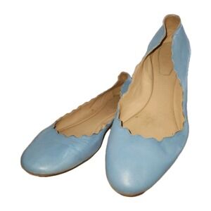 Chloe blue leather ballet flats Sz EU39